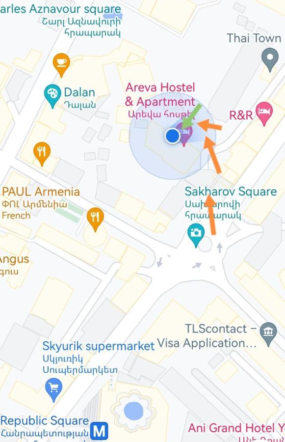 יירבאן Arevahostel&Apartment מראה חיצוני תמונה